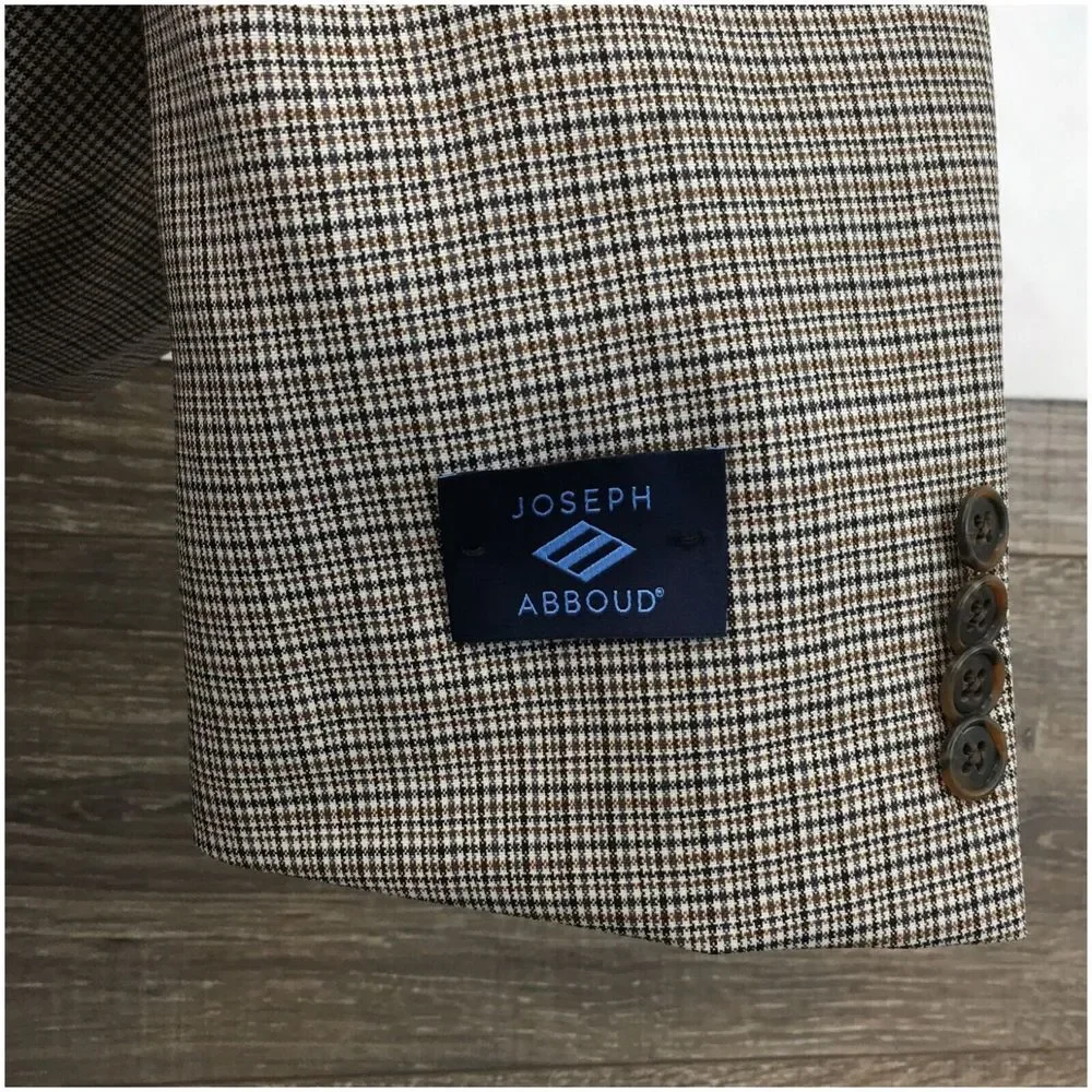 New Joseph Abboud Mens Blazer‎ Sport Coat Casual Jacket Size 42L Wool Silk Suits